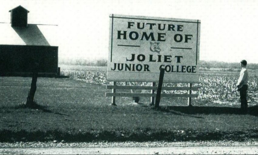 Future Home of Joliet Junior College Sign