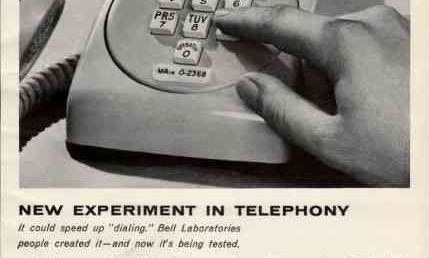 "New Experiment in Telephony" Ad for Bell Telephone Laboratories